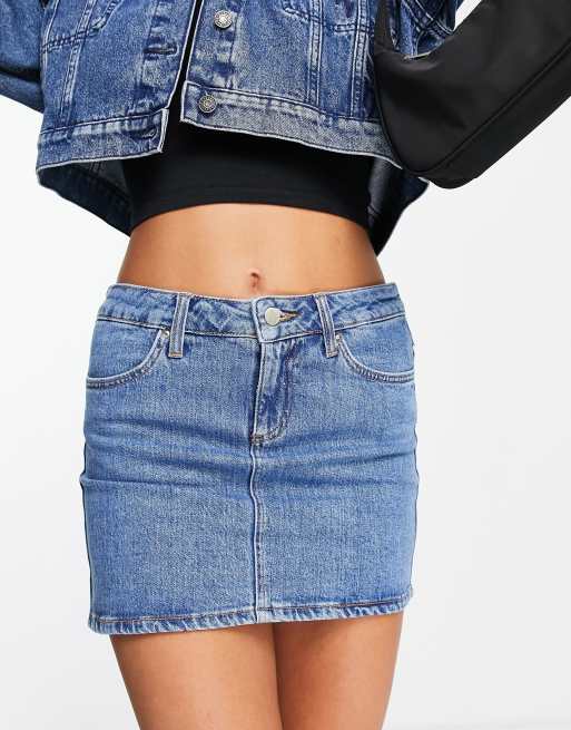 Minifalda vaquera muy corta azul medio de Topshop, 3 de 4