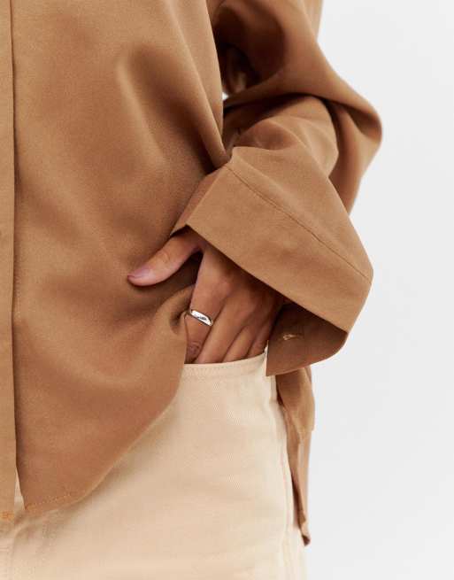 Minimalistisk sølv ring fra ASOS DESIGN, 3 af 4