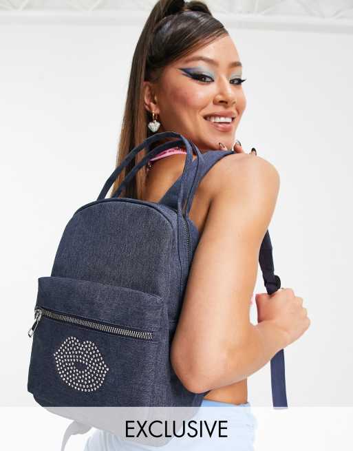 Minimochila con adorno de strass en forma de labios de Bratz y2k de Daisy Street x Bratz