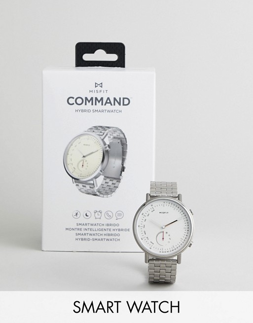 Misfit MIS5018 Command Hybrid Bracelet Smart Watch In Silver