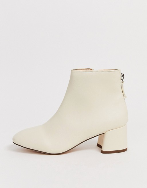Miss KG block heel boot in cream