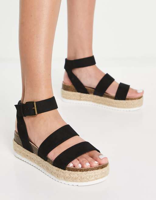 Miss kg black store sandals