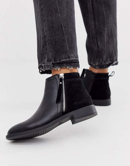 Miss KG flat ankle boots with side zip