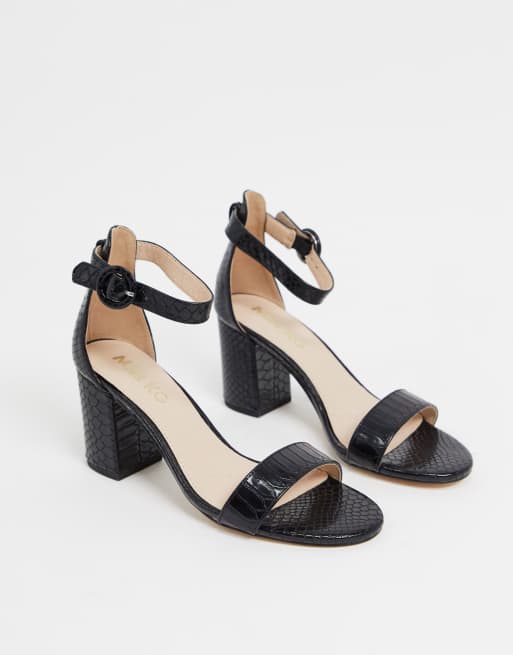 Miss kg black online sandals