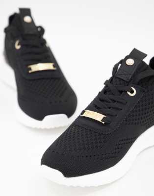 miss kg black trainers