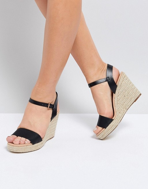 Miss KG percy mid block heel sandals in black | ASOS