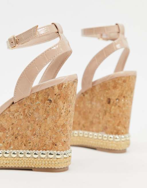 Miss kg hot sale gold wedges