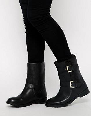 asos fur lined boots