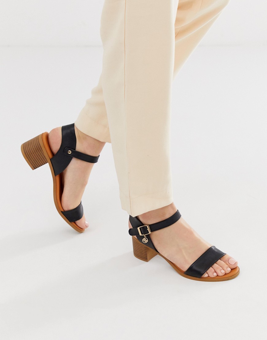 Miss KG - Sandalen met lage blokhak-Zwart