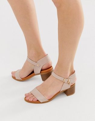 Miss KG - Sandalen met lage blokhak-Beige