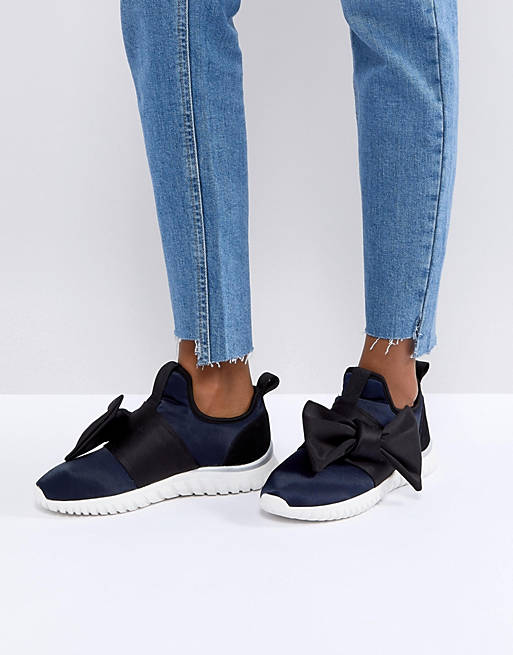 Miss KG Satin Bow Sneakers
