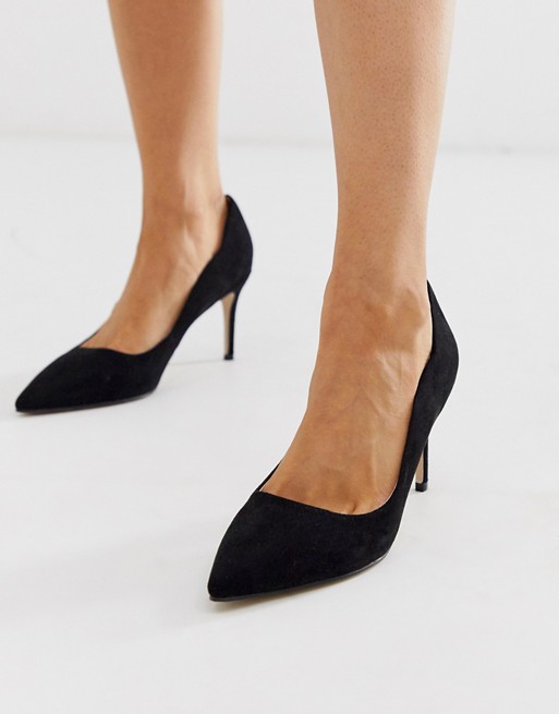 Miss KG scalloped court shoe in black