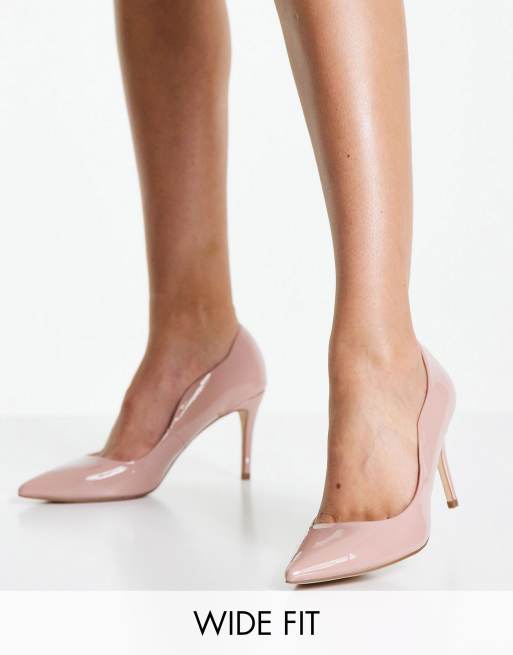 Miss KG wide fit corinthia pointed heels in blush