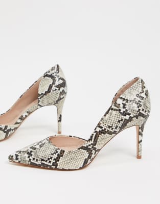 grey court shoes wide fit