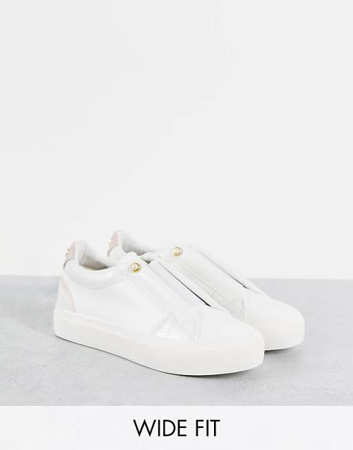 Miss KG wide fit trainers in white | ASOS