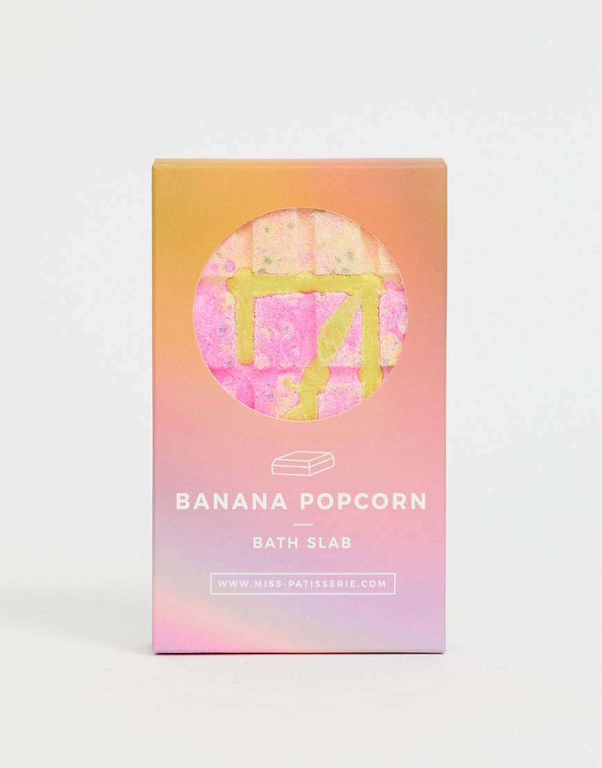Miss Patisserie Banana Popcorn Bath Slab-No Colour