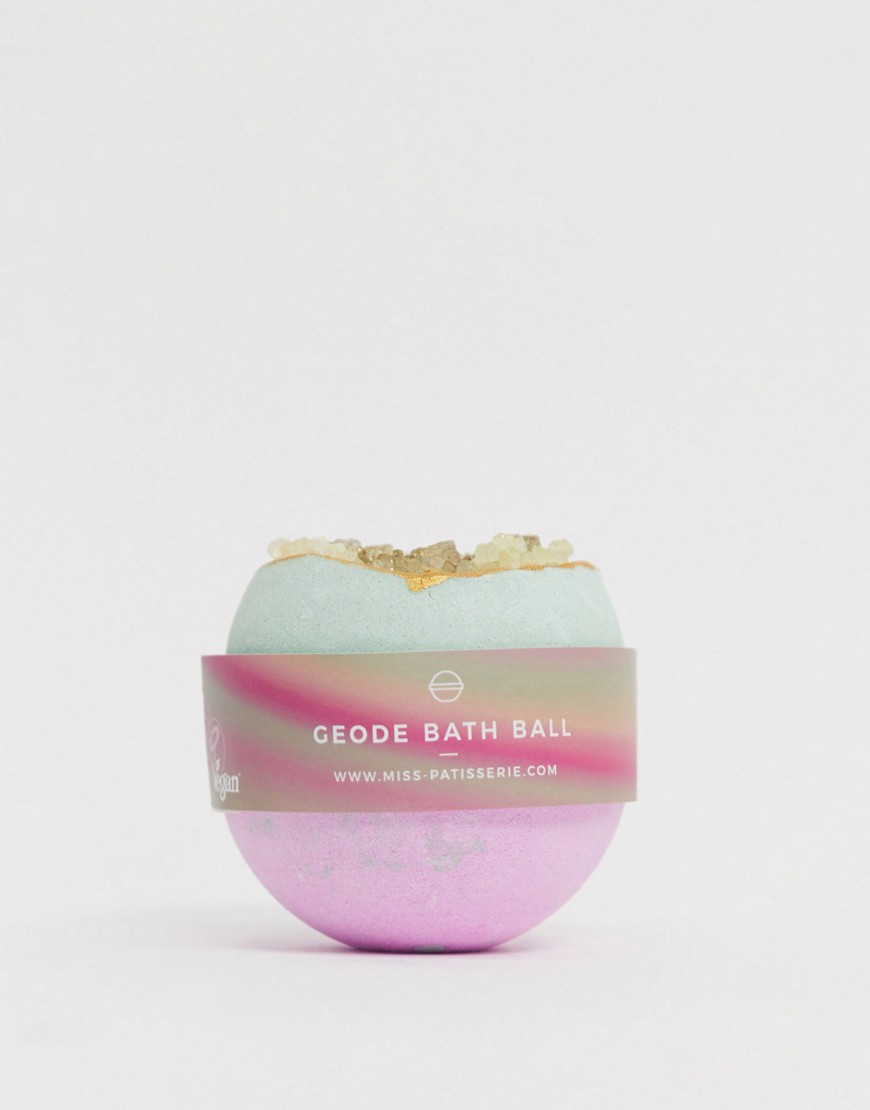 Miss Patisserie Geode Bath Ball-no Color In Clear