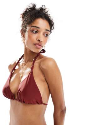 Miss Selfridge Miss Selfrdige Mix And Match Knot Triangle Bikini Top