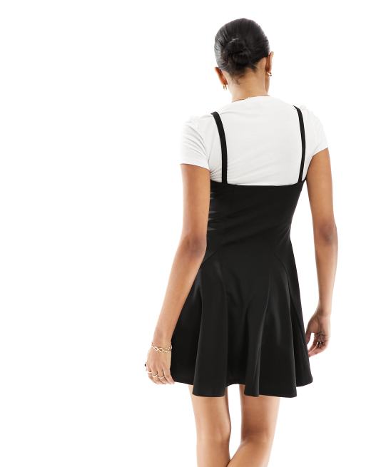 Miss Selfridge - 2-i-1 cami-minikjole med stivere i sort, 4 af 4