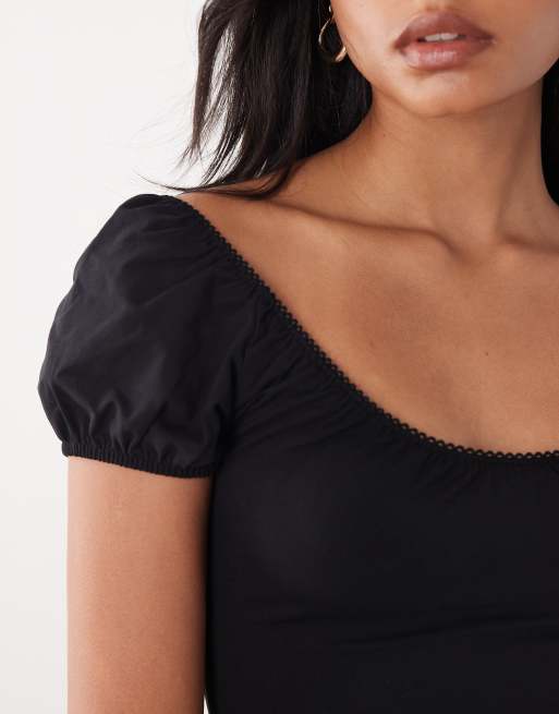 Miss Selfridge 2 pack milkmaid tops, 3 of 4