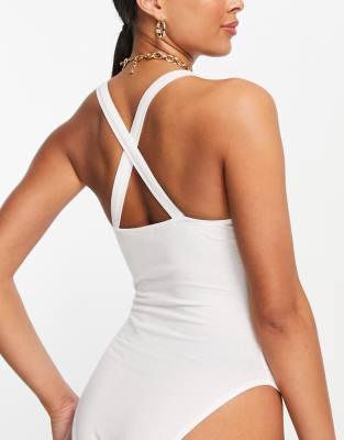 calvin klein cross back bodysuit