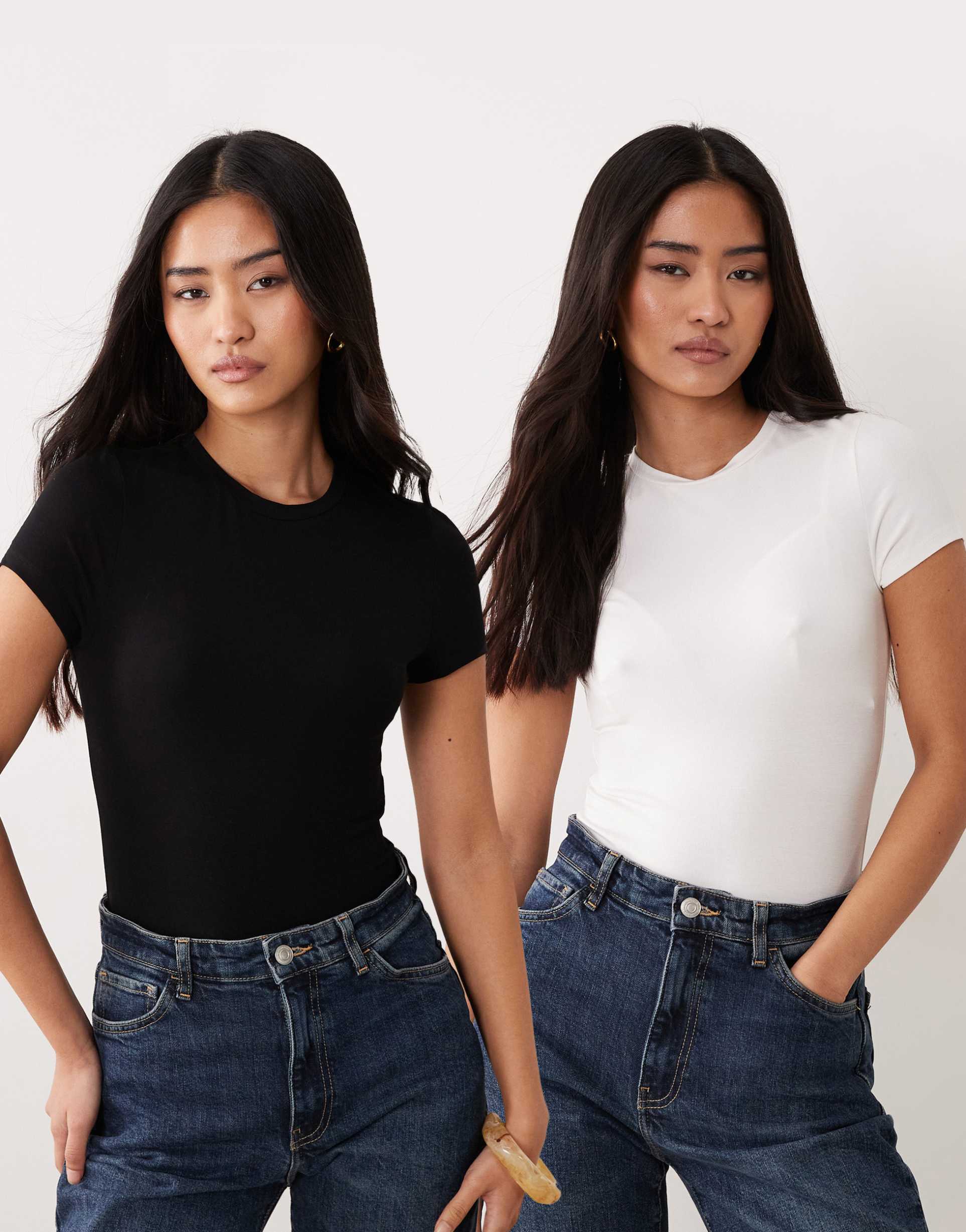 miss selfridge 2 pack t-shirt short sleeve bodysuit