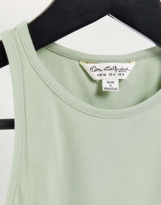 Miss Selfridge 3 Pack Sleeveless 90s Neck Crop Top, 4 of 4