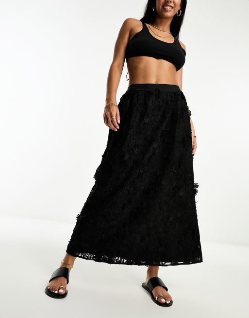 Long skirt with crop top 3d sale