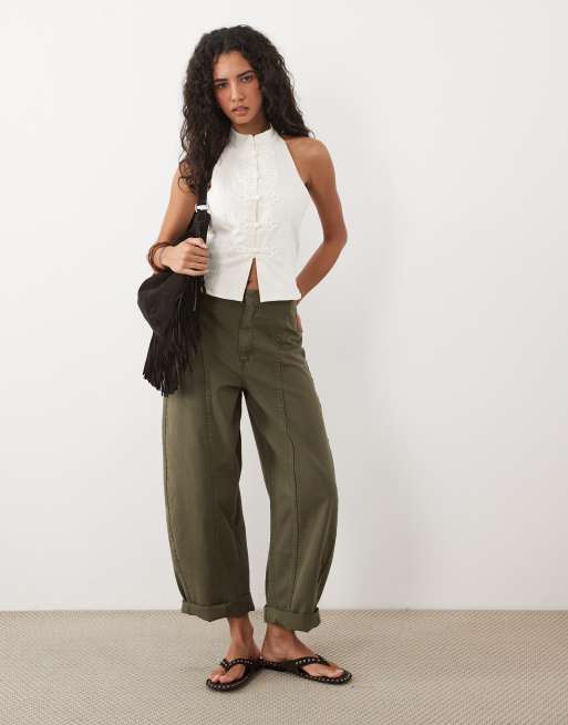 Miss Selfridge aansluitende top met knoopdetail, 2 van 4