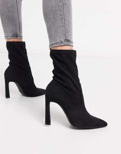 Miss Selfridge – Absatzstiefel in Schwarz
