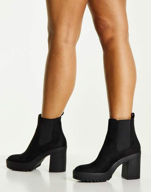 Miss Selfridge – Alexia – Czarne botki do kostki 