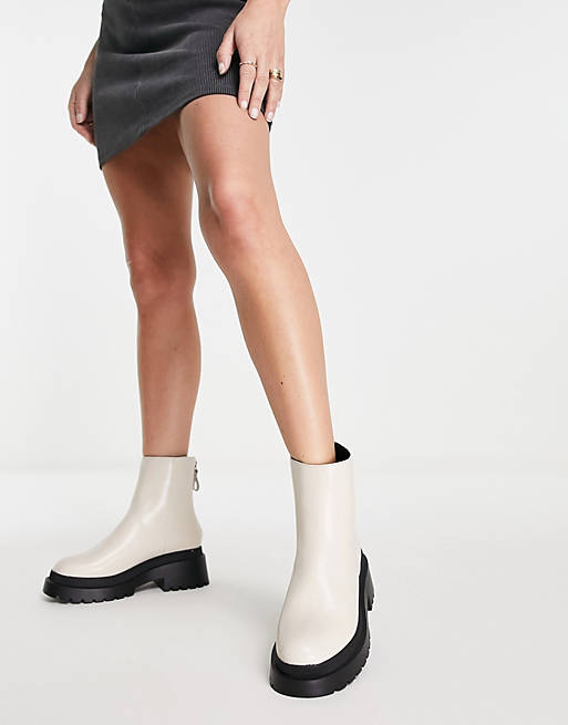 Shoes Boots/Miss Selfridge ambush off white pu ankle boot 