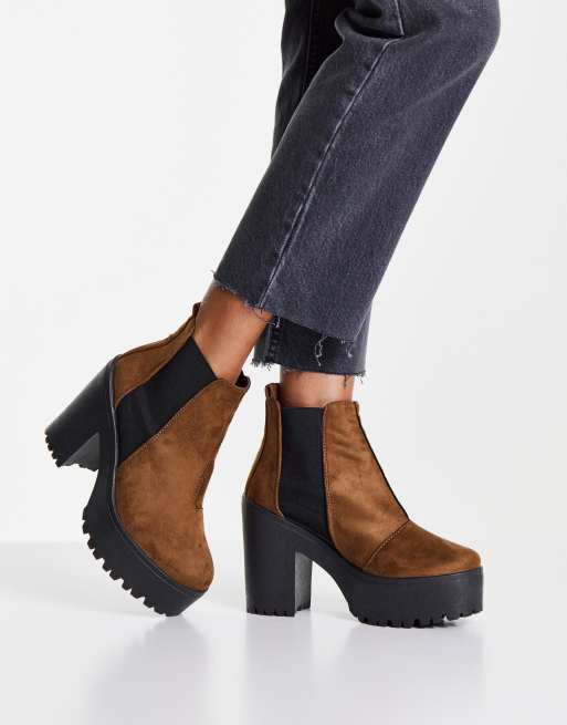 miss selfridge tan boots