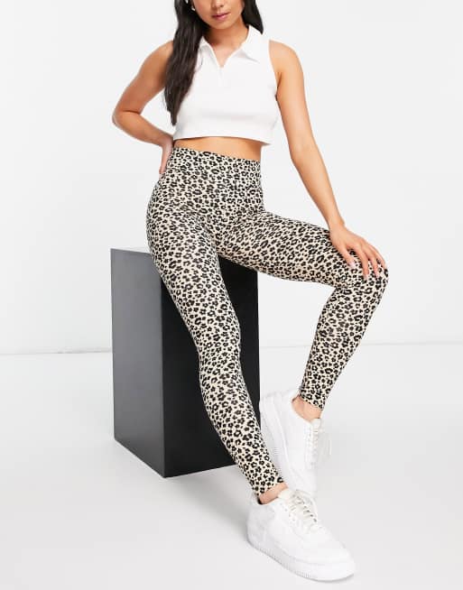 Miss Selfridge legging in zebra print