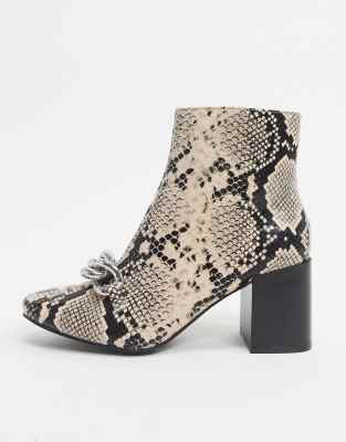 miss selfridge snakeskin boots