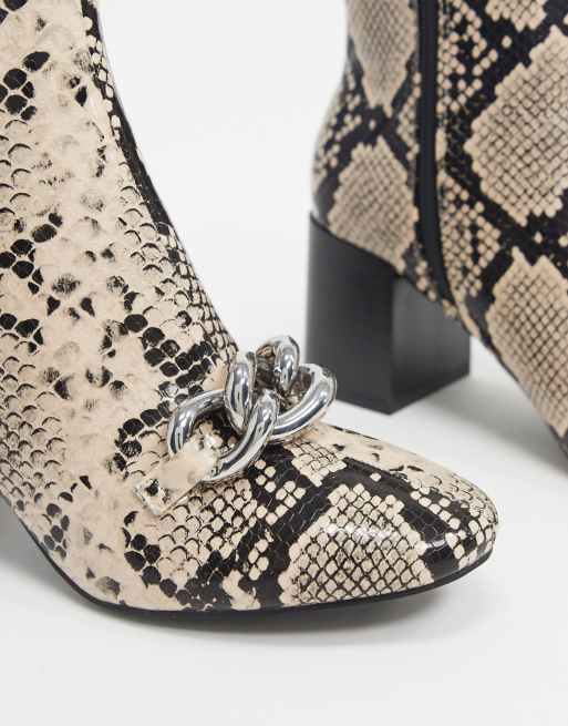 Miss selfridge hot sale snakeskin boots