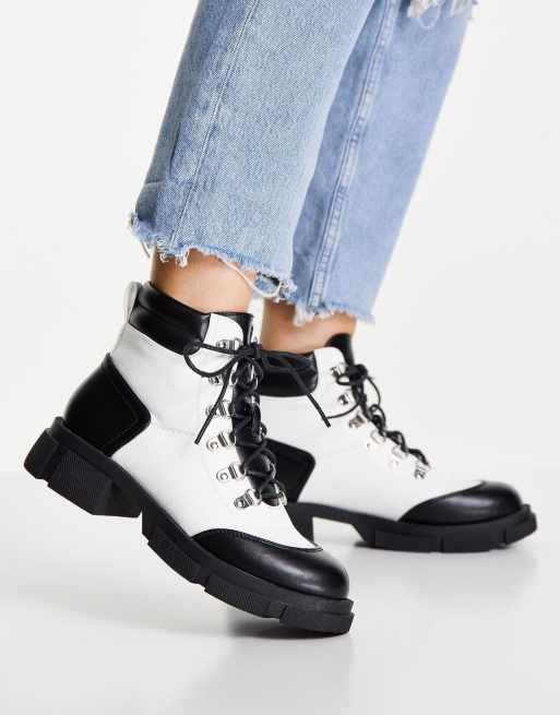 Miss selfridge hiker ankle boot best sale in black
