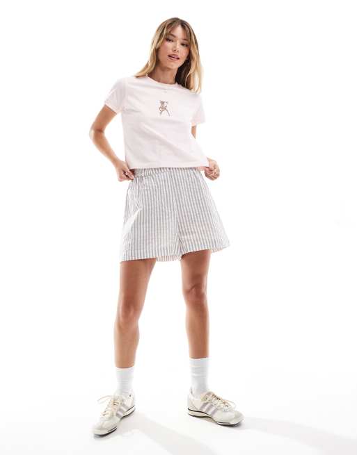 Miss Selfridge - Baby tee met Disney Bambi-print in roze, 4 van 4
