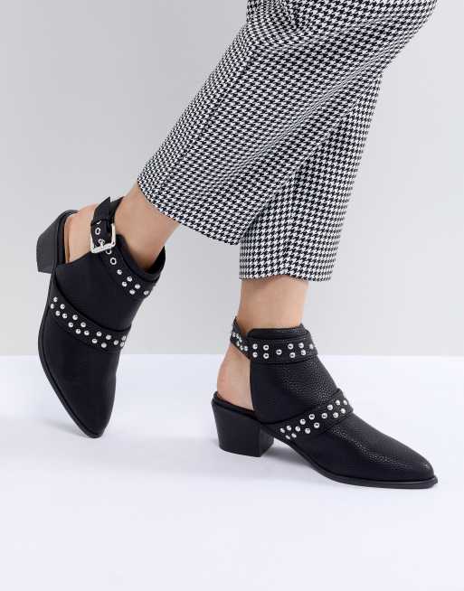 Backless hot sale ankle booties