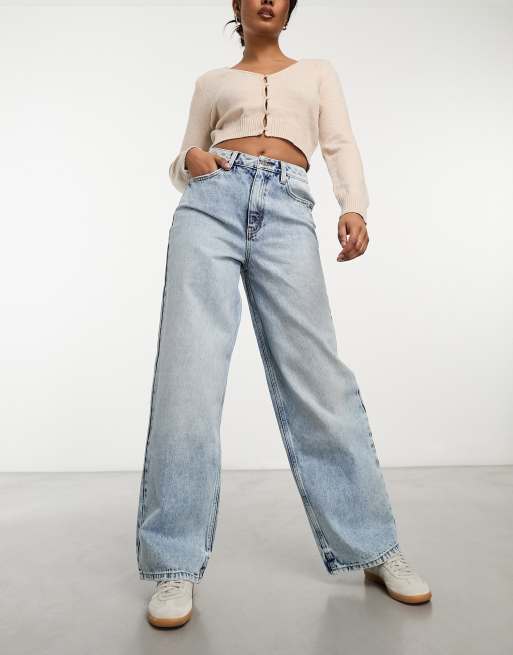 Miss Selfridge baggy jean in acid wash ASOS