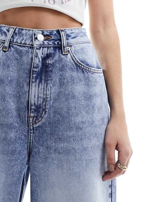 Miss Selfridge baggy jean in acid wash, 2 of 5
