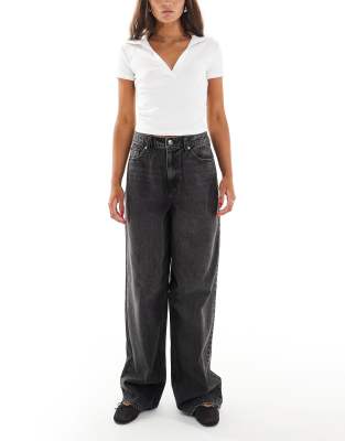 Miss Selfridge Miss Selfridge baggy jean in black wash