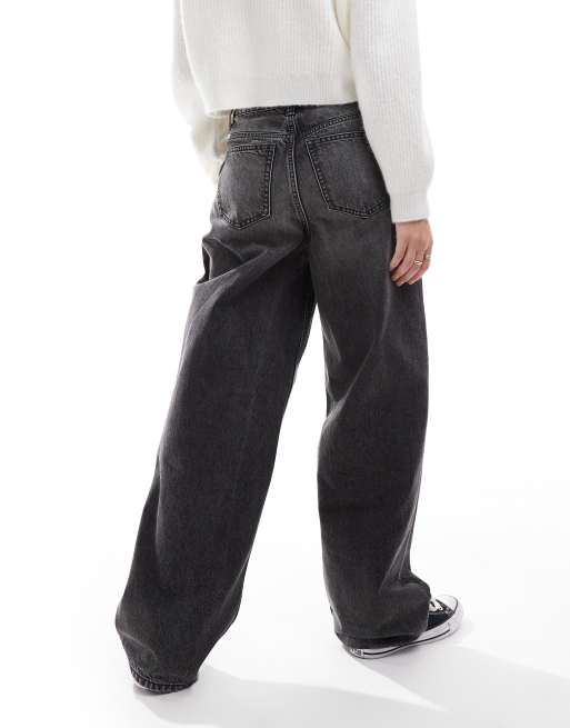 Miss Selfridge baggy jean in light black wash