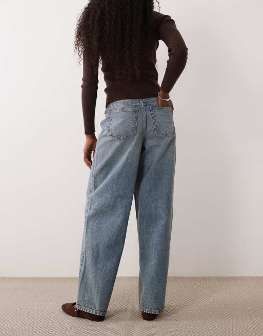 Miss Selfridge baggy jeans in dirty wash, 3 of 5