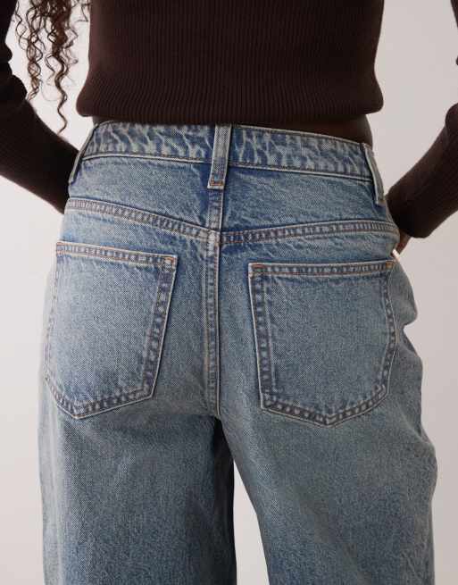 Miss Selfridge baggy jeans in dirty wash, 4 of 5