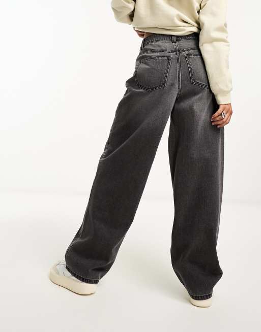 Miss Selfridge - Baggy jeans in zwart met wassing, 5 van 5