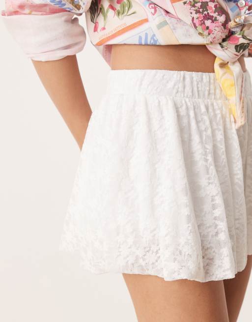 Miss Selfridge – Ballon-Minirock aus Spitze, 3 von 5