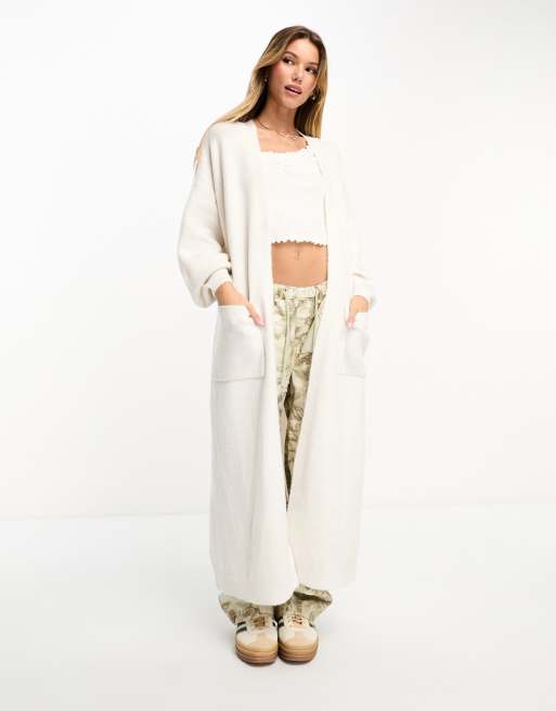 Chunky Knitted Balloon Sleeve Long Maxi Cardigan – Sharon Roses Emporium