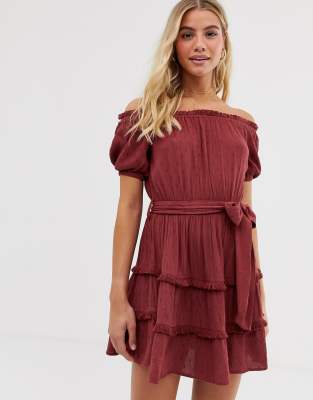 miss selfridge bardot dress