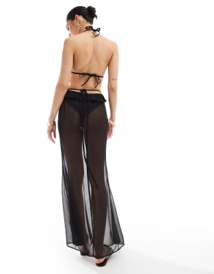 Miss Selfridge Beach Chiffon Maxi Skirt